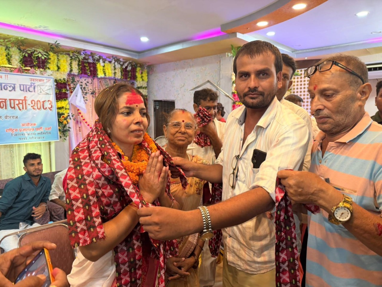 राप्रपा पर्साको जिल्ला अध्यक्षमा बिना जयसवाल कुर्मी चयन