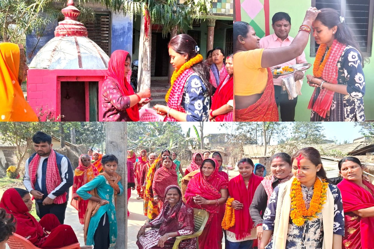 कुहडीमा रिमा यादवको भव्य स्वागत,   यादवको जित कुनै एक दलको मात्र नभई समग्र महिलाको जित हुने - मतदाता