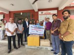 भोटेकोशी बाढीपीडितका लागि राहत सामग्री हस्तान्तरण
