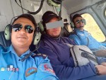 सोलुको गोक्यो तालमा आत्महत्या प्रयास गर्न पुगेका चिनियाँ नागरिकको हेलिकप्टरमार्फत उद्धार