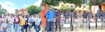 धनुषामा पत्रकारहरूको विरोध प्रदर्शन, प्रशासन अगाडि प्रहरीको बाक्लो घेरा
