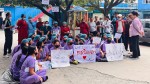 शहीद मेमोरियल अस्पतालका स्वास्थ्यकर्मी उचित पारिश्रमिकको माग गर्दै आन्दोलनमा