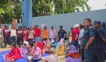 मधेस भवनअगाडि सहिद परिवारको प्रदर्शन, माग पूरा नभए आन्दोलन चर्काउने चेतावनी