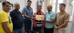 चर्चित खेलाडी एवं गायक अशोक प्रधान सम्मानित 