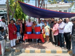 वीरगंजमा गर्मी बढ्यो,घण्टाघरमा चिसो पानी वितरण