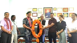 सशस्त्र प्रहरी उपरीक्षक राधेश्याम धिमालको सम्मानमा नेशनल मेडिकल कलेजद्वारा विदाई समारोह