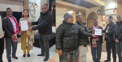 केन्द्रीय सदस्य सरावागीले दिए पर्सा–२ र ४ का उम्मेदवारलाई आधिकारिक पत्र