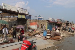 पोखराको अमरसिंह माध्यमिक विद्यालयको जग्गामा रहेका ५३ टहरा हटाइयो