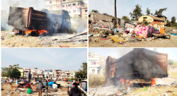 वीरगञ्जमा बिहानै डोजर, डोम बस्ती र तरकारी बजार हटाइयो