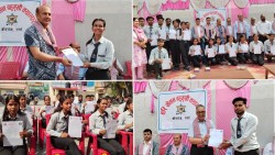 हरिखेतान बहुमुखी क्याम्पसका विद्यार्थीलाई टीआरएस सर्वेक्षण सहभागिताको प्रमाणपत्र वितरण