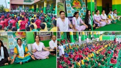 नवदीप एकेडेमीका विद्यार्थीहरूलाई  एक दिने योग शिविर सम्पन्न