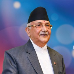 प्रधानमन्त्री ओली त्रिभुवन विमानस्थल जाँदै