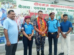 एसपी धिमाल बीरगंजबाट बिदा