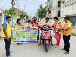 लायन्स क्लबद्वारा हैजा तथा झाडापखालाबाट बच्न जनचेतनामूलक अभियान