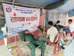 सविधान दिवस तथा राष्ट्रिय दिवसको अवसरमा जितपुरमा स्वास्थ्य जाँच तथा खुला रक्तदान कार्यक्रम सम्पन्न