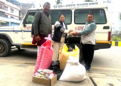 उपकार सेवा नेपालद्वारा ठोरी वृद्ध–वृद्धा आश्रममा खाद्यान्न र दैनिक उपभोग्य सामग्री सहयोग