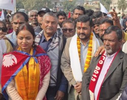 एमालेबाट पर्सा–१ र २ मा प्रदीप र रिमाको उम्मेदवारी दर्ता