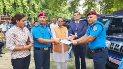 प्रहरीको शान्तिसुरक्षा व्यवस्थापनका लागि मधेश सरकारले दियो १२ गाडी