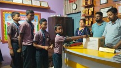 रसुवाका बाढीपीडितका लागि माउन्ट मकालु बोर्डिङ स्कुलद्वारा आर्थिक सहयोग सङ्कलन