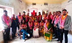नेपाल रेडक्रस सोसाइटी पर्साका नव निर्वाचित पदाधिकारीहरुलाई प्रमाणपत्र बितरण तथा सपथग्रहण कार्यक्रम सम्पन्न