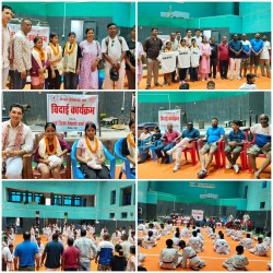 चाइना हाइनान ओपन युथ तेक्वान्दो च्याम्पियनसिपमा सहभागी हुने पर्साका खेलाडीलाई बिदाइ