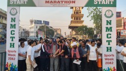नेशनल मेडिकल कलेजद्वारा “Run for Health, Run for Life”  नारासहित हेल्थ म्याराथन सम्पन्न