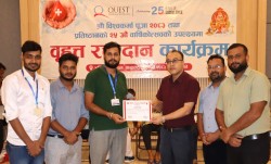 कवेष्ट फर्मास्युटिकल्सको रजत जयन्तीमा वृहत् रक्तदान, १०७ पिन्ट रगत संकलन