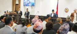 बालेन शाहको राजीनामा माग्दै संसद्मा विपक्षीको नाराबाजी