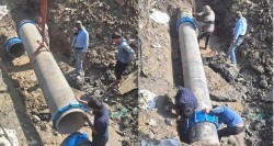 बबरमहलमा खानेपानीको फुटेको पाइपको मर्मत सम्पन्न