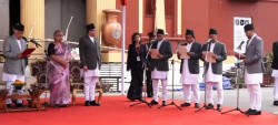 शितलनिवासमा नवनियुक्त चार मन्त्रीले लिए शपथ