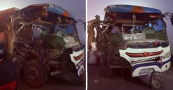 स्कुल बस दुर्घटना : रुपन्देहीमा ट्याक्टरसँग ठोक्किँदा २१ विद्यार्थी घाइते