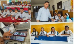 लिटिल एन्जल बोर्डिङ स्कुलमा पहिलोपटक डिजिटल मतदान, विद्यार्थीहरूले मोबाइलमार्फत खसाले भोट