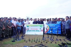 वीरगन्जमा ३ महिनादेखि अलपत्र परेको बीपी उद्यानको रेल्वे पार्क निर्माणको काम पुन : सुरु