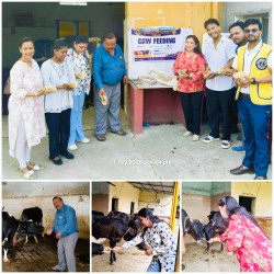 गाई सेवासँगै लायन्स क्लब अफ वीरगञ्ज मेट्रो सिटीद्वारा नयाँ सत्रको शुभारम्भ