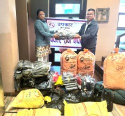 उपकार सेवा नेपालद्वारा ठोरीस्थित वृद्ध आश्रममा सहयोग