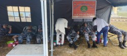२४ औँ सशस्त्र प्रहरी दिवसको अवसरमा बारामा रक्तदान कार्यक्रम सम्पन्न, २३ जनाले गरे रक्तदान