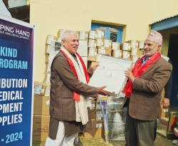 सिरहाका तीन अस्पतालाई स्वास्थ्य सामग्री तथा उपकरण सहयोग