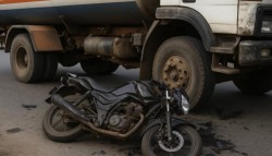 बाराको जीतपुरमा ट्यांकरको ठक्करबाट मोटरसाइकल चालकको मृत्यु