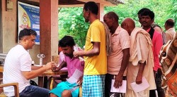 दलित पत्रकार संघद्वारा कुहडीमा निःशुल्क आँखा  शिविर