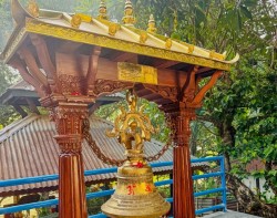 मनकामना मन्दिरमा हालसम्मकै ठूलो तौलको घण्टी  चढाइयो