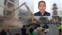 वीरगञ्जको २५–२५ मिटर सडक विवाद : क्षतिपूर्ति र व्यवस्थापनमा प्रश्न उठाउँदै आचार्यले गरे असन्तुष्टि