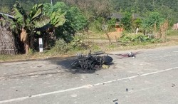 सिन्धुलीमा ट्रक मोटरसाइकल दुर्घटनाः दुई जनाको मृत्यु, ४ जना घाइते