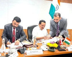 खानेपानी, सरसफाइ तथा स्वच्छता क्षेत्रको विकासका लागि नेपाल र भारतबीच समझदारीपत्रमा हस्ताक्षर