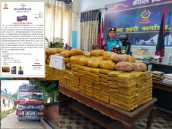 पर्सा प्रहरीले ३१९ केजी लागुऔषध चरेश सहित एकजना पक्राउ