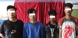 लागुऔषधसहित ४ जना पक्राउ