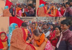 वीरगञ्ज–२६ मा एमालेको  घरदैलो : रिमा यादवद्वारा सूर्य चिन्हमा मतदान गर्न अपिल