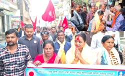 वीरगंजको दुई वडाहरुमा रिमा यादवको घरदैलो,महिलालाई नेतृत्वदायि भुमिकामा ल्याउन सुर्य चिन्हमा मतदान गर्न आग्रह