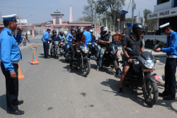 ट्राफिक कारबाहीमा १९ लाख ९५ हजार राजस्व सङ्कलन