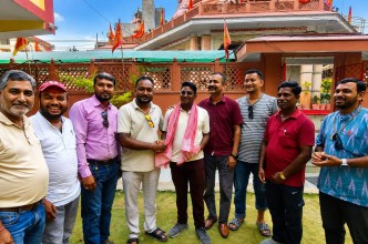 हिन्दू पत्रकार संघद्वारा नवनिर्वाचित अध्यक्ष आनन्द पटेल सम्मानित