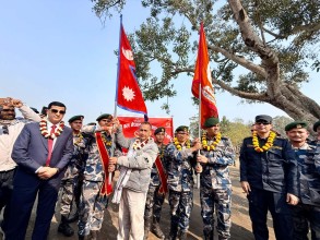 सशस्त्र प्रहरी बलले बारा–पर्सा सीमामा फ्ल्याग मार्च  भव्य रूपमा सम्पन्न
